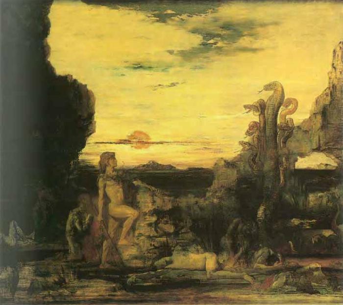 Gustave Moreau Hercules and the Hydra oil painting picture